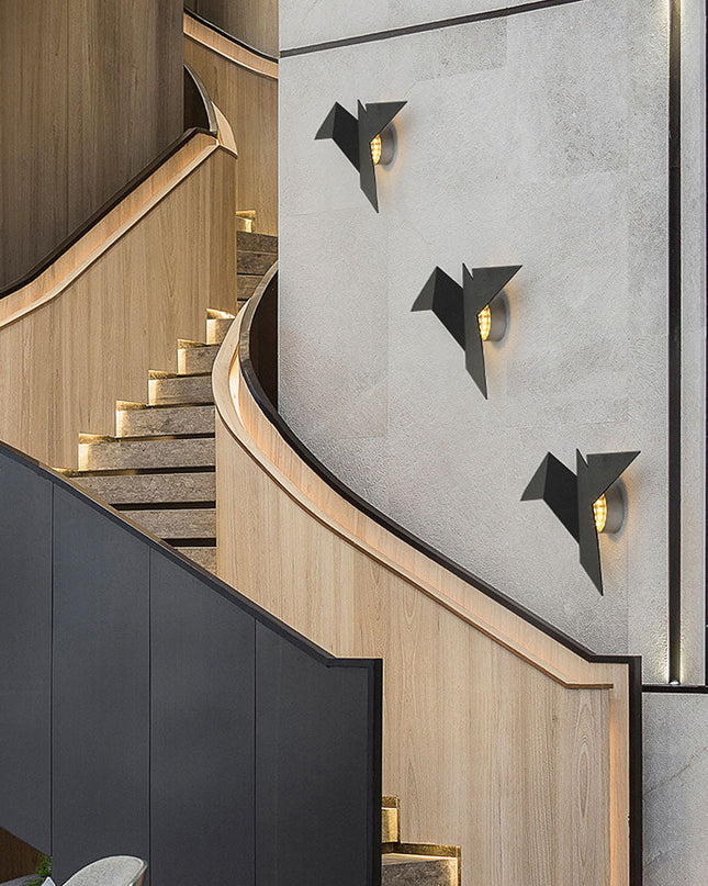 Kinkiet Ścienny w Kształcie Ptaka z Żelaza – Unikalna Lampa do Sypialni i Salonu, Złoty, Biały, Czarny 2