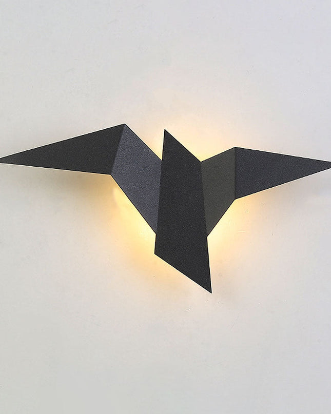 Kinkiet Ścienny w Kształcie Ptaka z Żelaza – Unikalna Lampa do Sypialni i Salonu, Złoty, Biały, Czarny 3