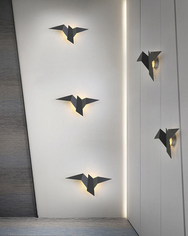 Kinkiet Ścienny w Kształcie Ptaka z Żelaza – Unikalna Lampa do Sypialni i Salonu, Złoty, Biały, Czarny 8