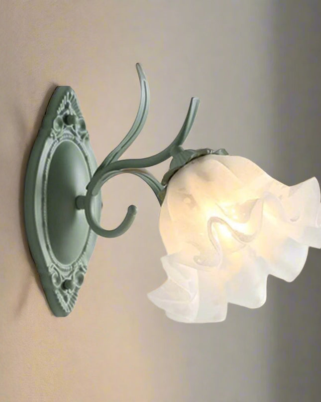 Kinkiet Ścienny z Motywem Konwalii – Elegancka Lampa do Sypialni i Salonu, Żelazo, D10*H22cm 8