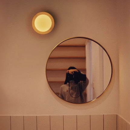 Kinkiet Ścienny z Naturalnego Drewna – Biała Lampa Minimalistyczna do Sypialni i Salonu 5