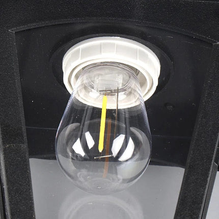 Kinkiet Solarny Zewnętrzny z Nowoczesnym Designem – Ekologiczne Oświetlenie do Ogrodów i Tarasów, IP65, E27 LED 7