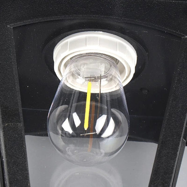 Kinkiet Solarny Zewnętrzny z Nowoczesnym Designem – Ekologiczne Oświetlenie do Ogrodów i Tarasów, IP65, E27 LED 7