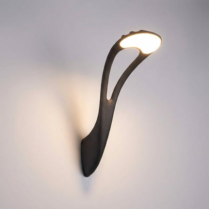 Kinkiet zewnętrzny LED z aluminiową obudową w nowoczesnym czarnym designie, odporny na war 6