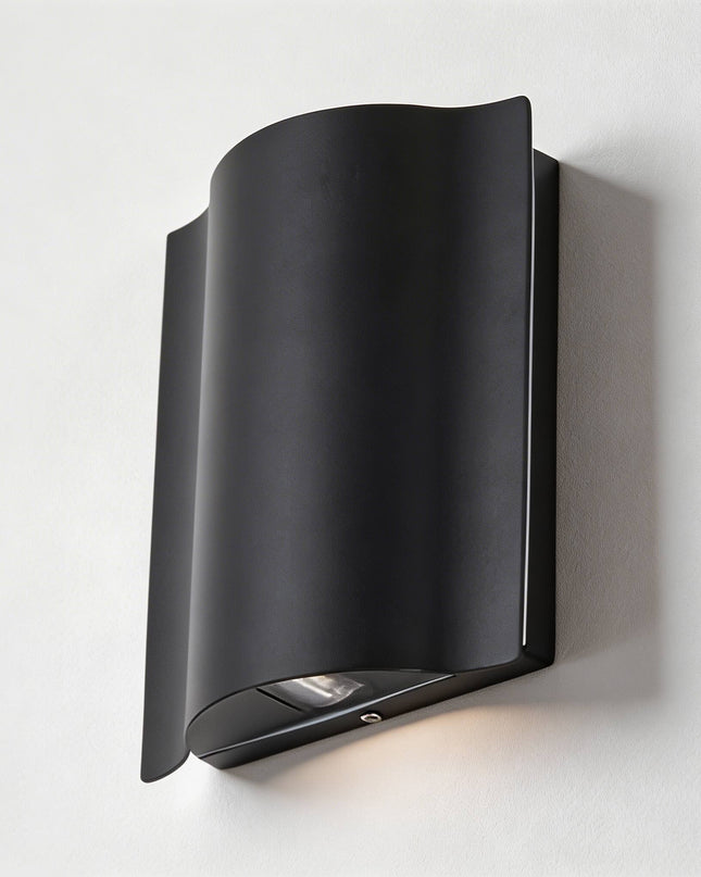 Kinkiet zewnętrzny LED z podwójną projekcją IP65 w czarnym aluminiowym wykończeniu 7