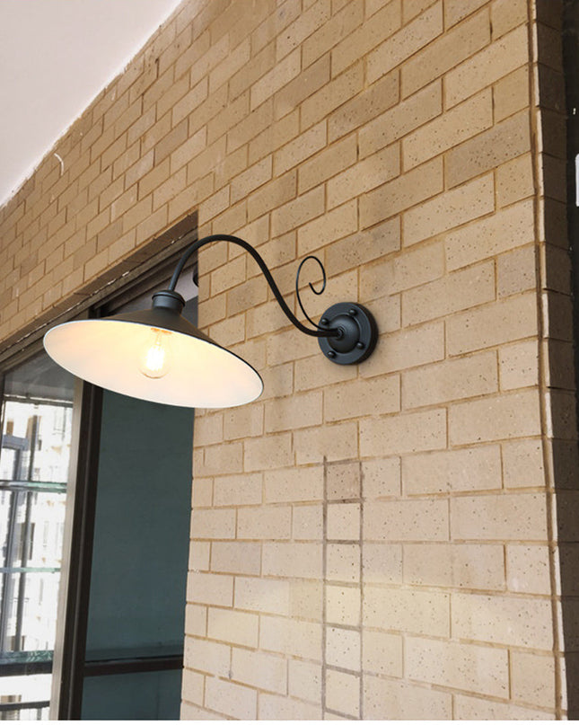 Kinkiet Zewnętrzny Wodoodporny IP65 w Stylu Vintage, Metalowy Czarny i Antyczne Srebro, Oświetlenie do Tarasu i Dziedzińca 1