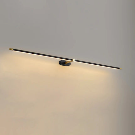 Kinkiet łazienkowy z diodami LED do montażu nad lustrem – minimalistyczny design z aluminium – ciepłe białe światło 0