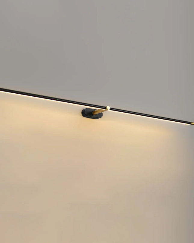 Kinkiet łazienkowy z diodami LED do montażu nad lustrem – minimalistyczny design z aluminium – ciepłe białe światło 0