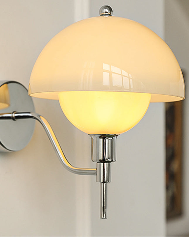 Kinkiet w Kształcie Grzybka – Elegancki Kremowy Design do Wnętrz 1