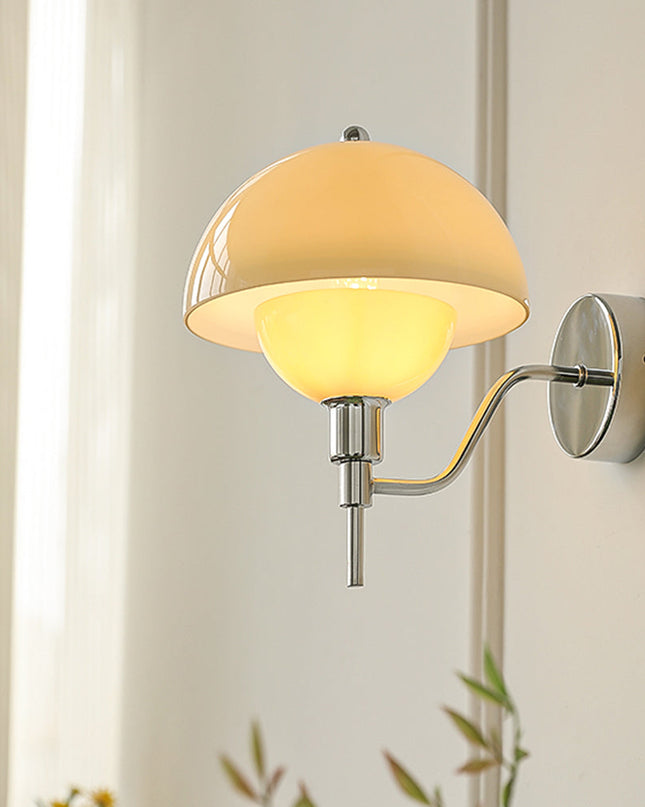 Kinkiet w Kształcie Grzybka – Elegancki Kremowy Design do Wnętrz 5