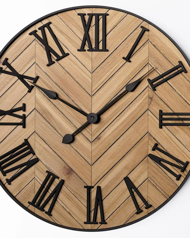 Klasyczny Zegar Ścienny z Rzymskimi Liczbami 2