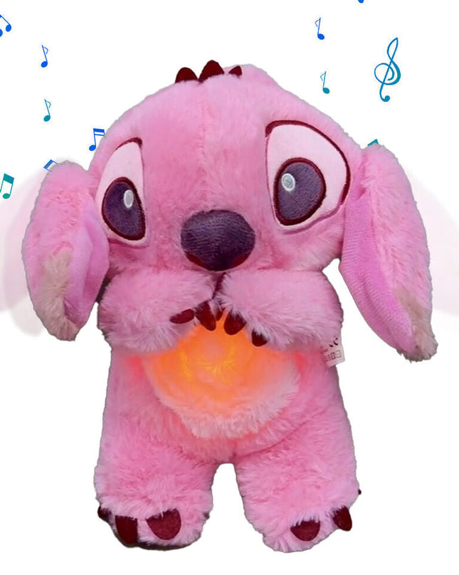 Kojąca Pluszowa Zabawka z Światłem i Dźwiękiem dla Dzieci, Miękka i Bezpieczna do Przytulania 2