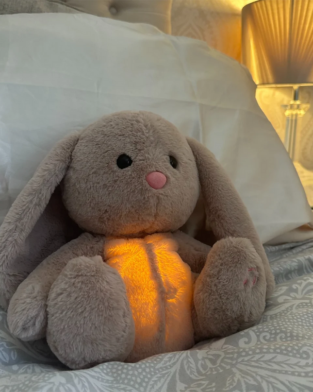 Kojąca Pluszowa Zabawka z Światłem i Dźwiękiem dla Dzieci, Miękka i Bezpieczna do Przytulania 3