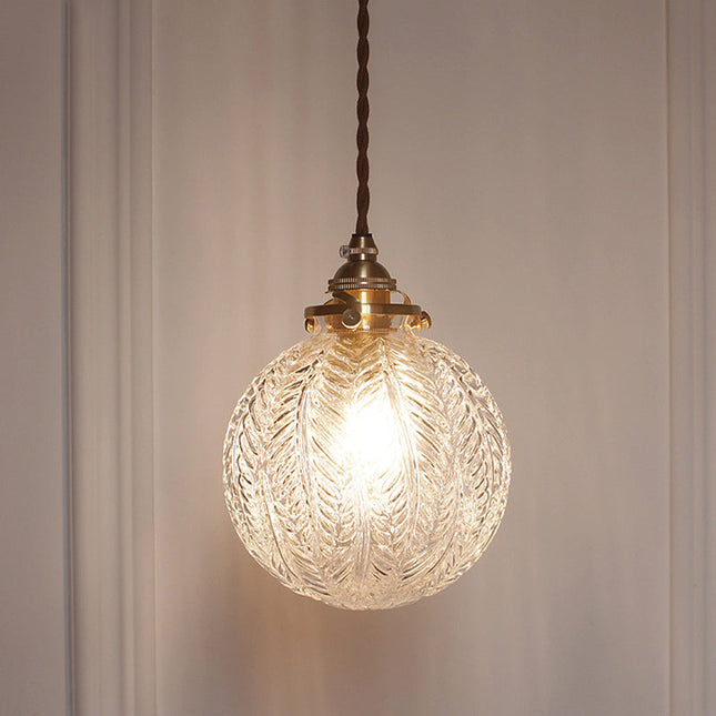 Kolonialna Lampa Wisząca z Szkła 15 cm – Styl Vintage do Salonu, Jadalni, Przedpokoju 2