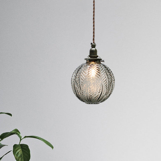 Kolonialna Lampa Wisząca z Szkła 15 cm – Styl Vintage do Salonu, Jadalni, Przedpokoju 5