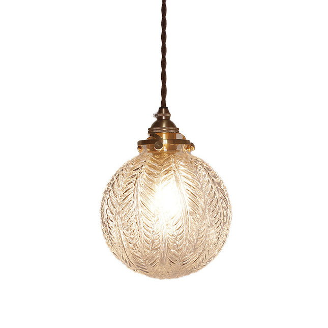 Kolonialna Lampa Wisząca z Szkła 15 cm – Styl Vintage do Salonu, Jadalni, Przedpokoju 6