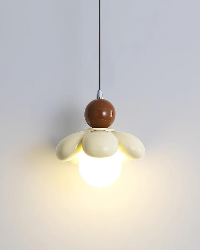 Kolorowa Lampa Wisząca w Kształcie Kwiatu – Stylowe Oświetlenie do Salonu i Sypialni z Żywicy, Opcje Kolorów 3