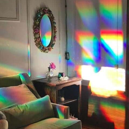 Kolorowa folia na okno z trójwymiarową tęczą 6