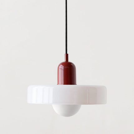 Kolorowa szklana lampa wisząca w stylu Bauhaus – nowoczesna lampa wisząca do użytku wewnątrz pomieszczeń 0