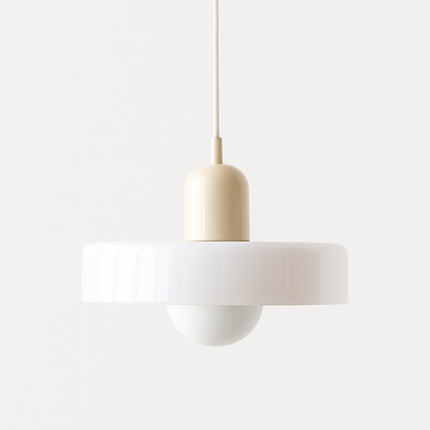 Kolorowa szklana lampa wisząca w stylu Bauhaus – nowoczesna lampa wisząca do użytku wewnątrz pomieszczeń 13