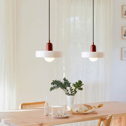 Kolorowa szklana lampa wisząca w stylu Bauhaus – nowoczesna lampa wisząca do użytku wewnątrz pomieszczeń 5