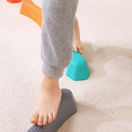 Kolorowe kamienie do balansowania dla zabawy i edukacji ruchowej 1