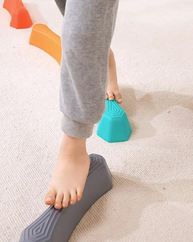 Kolorowe kamienie do balansowania dla zabawy i edukacji ruchowej 1