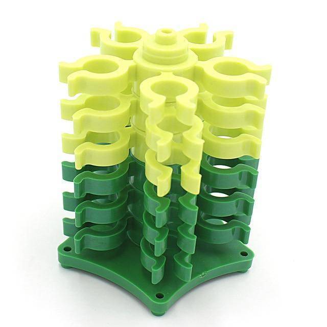 Kolorowy Organizer na Szpule do Szycia, Mieści do 30 Szpul, Stabilny i Funkcjonalny, Gumowany Plastik 0