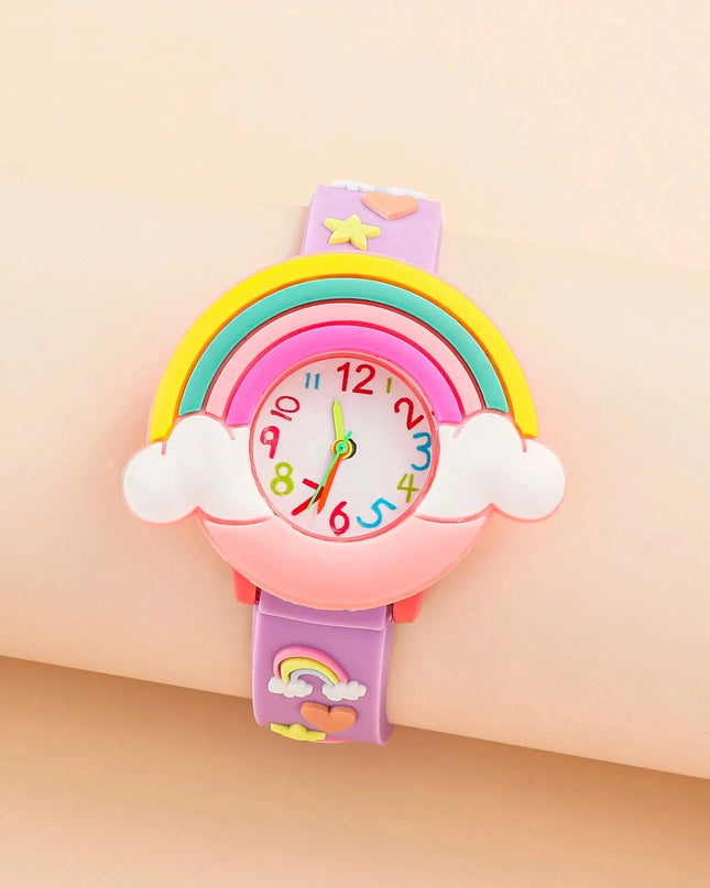 Kolorowy zegarek dla dzieci dla chłopców z motywem kreskówkowym – wygodny silikonowy pasek, mechanizm kwarcowy, wodoodporność 3