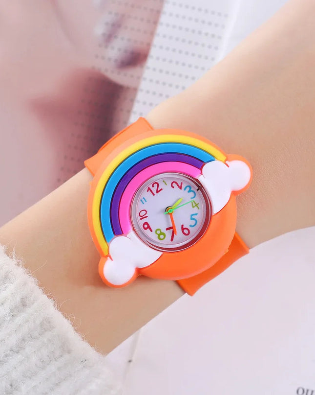Kolorowy zegarek dla dzieci dla chłopców z motywem kreskówkowym – wygodny silikonowy pasek, mechanizm kwarcowy, wodoodporność 7