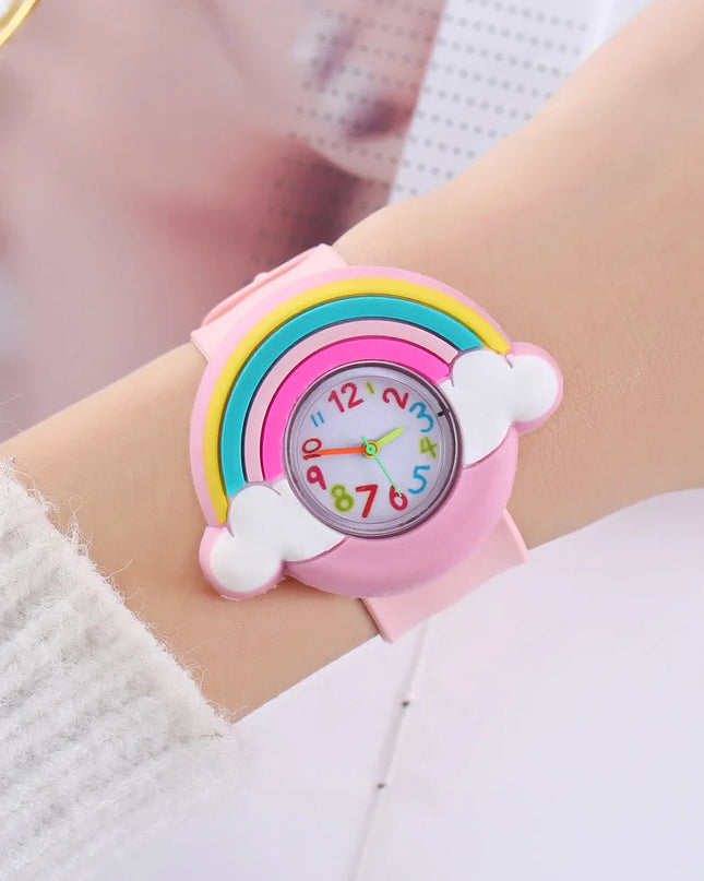 Kolorowy zegarek dla dzieci dla chłopców z motywem kreskówkowym – wygodny silikonowy pasek, mechanizm kwarcowy, wodoodporność 8