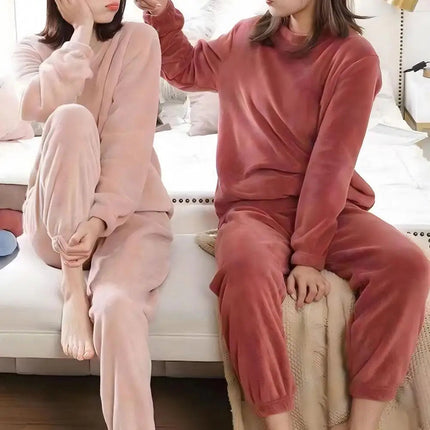 Komfortowy polar | Komplet piżamowy z materiału przeciwzamarzaniowego na przytulne wieczory 4