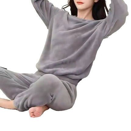 Komfortowy polar | Komplet piżamowy z materiału przeciwzamarzaniowego na przytulne wieczory 6