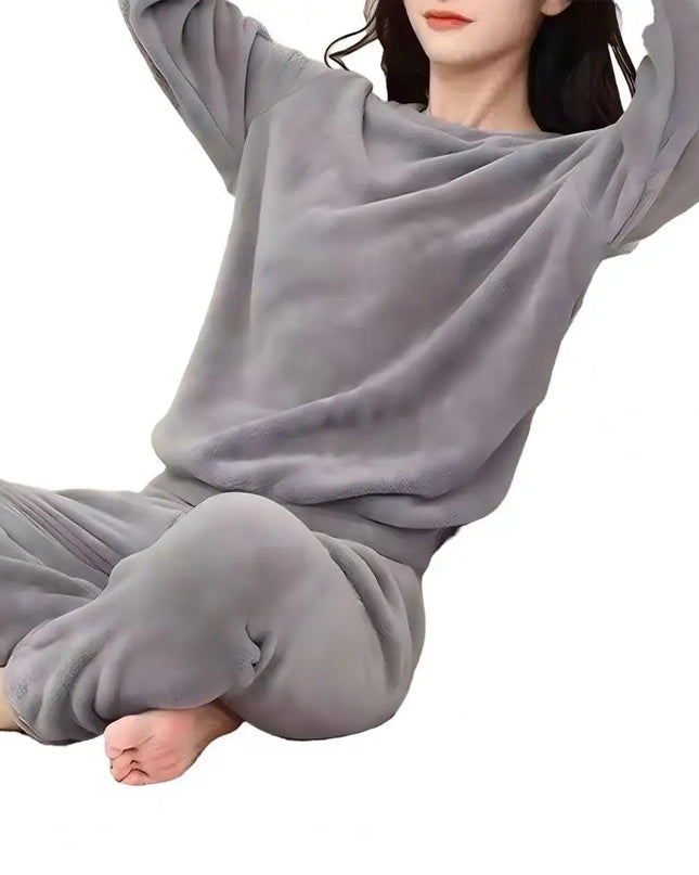 Komfortowy polar | Komplet piżamowy z materiału przeciwzamarzaniowego na przytulne wieczory 6