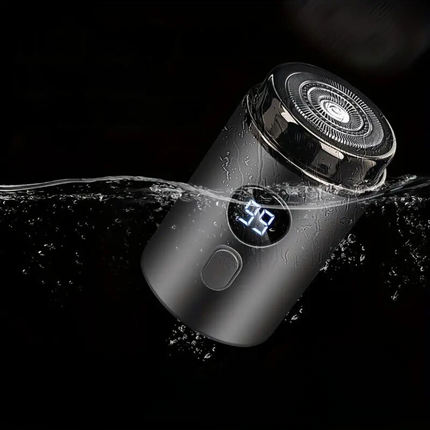 Kompaktowa golarka elektryczna dla mężczyzn z technologią Turbo Shaving – gładkie golenie bez podrażnień, wodoodporna 0