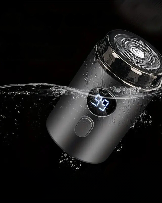 Kompaktowa golarka elektryczna dla mężczyzn z technologią Turbo Shaving – gładkie golenie bez podrażnień, wodoodporna 0