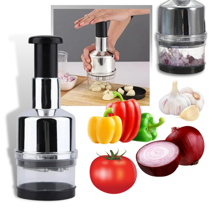Kompaktowa siekaczka do warzyw i czosnku ze stali nierdzewnej do wydajnego gotowania 0