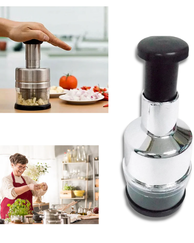 Kompaktowa siekaczka do warzyw i czosnku ze stali nierdzewnej do wydajnego gotowania 3