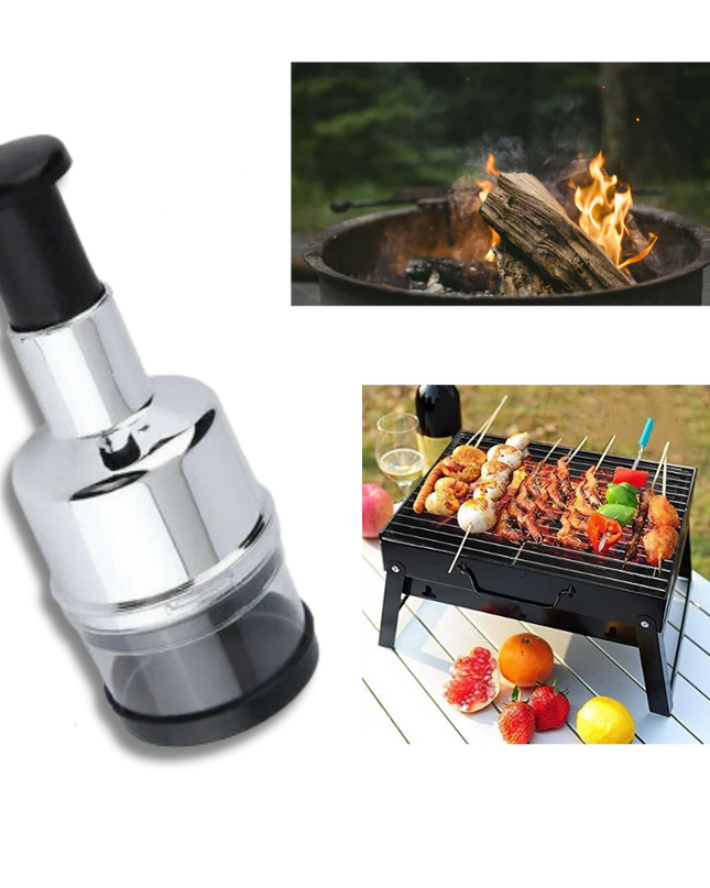 Kompaktowa siekaczka do warzyw i czosnku ze stali nierdzewnej do wydajnego gotowania 4