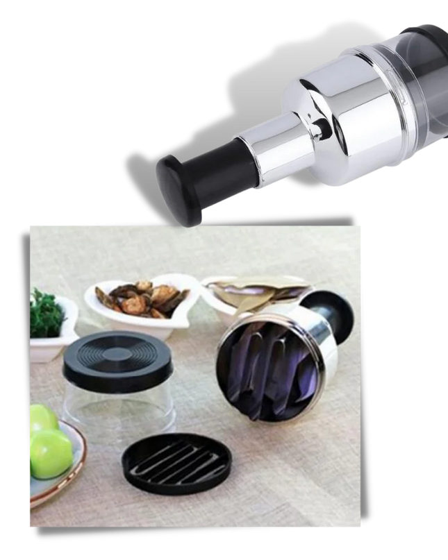 Kompaktowa siekaczka do warzyw i czosnku ze stali nierdzewnej do wydajnego gotowania 5