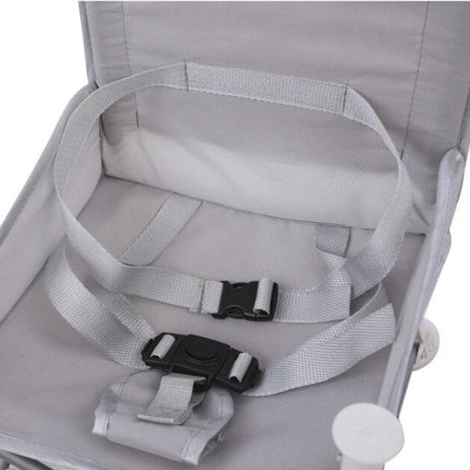 Kompaktowy Fotelik Podróżny dla Dzieci z Regulowanymi Pasami – Niebieski, Szary, Zielony, Różowy 2