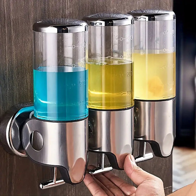 Kompaktowy System Pielęgnacji Prysznicowej z Trwałego Plastiku – Czarny, Przezroczysty, Złoty 1