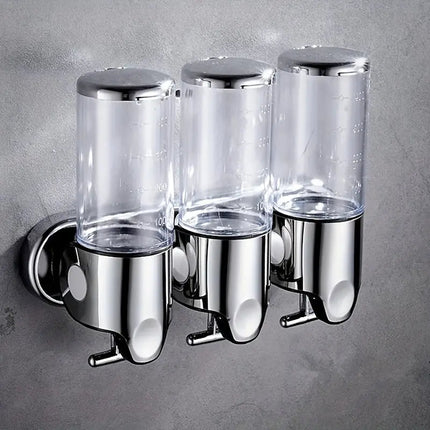 Kompaktowy System Pielęgnacji Prysznicowej z Trwałego Plastiku – Czarny, Przezroczysty, Złoty 3