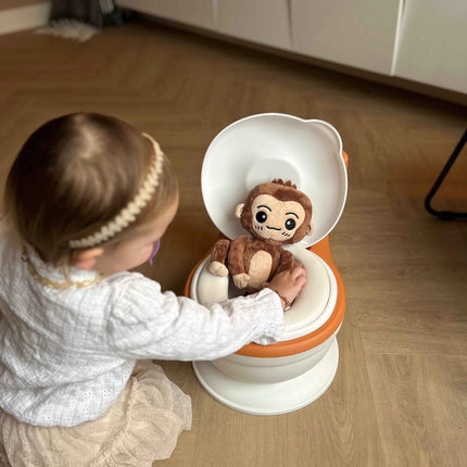 Kompaktowy Trener Nocnikowy z Dźwiękiem Spłukiwania dla Dzieci – Zabawny Design, Łatwy w Użyciu, Materiał PVC 3