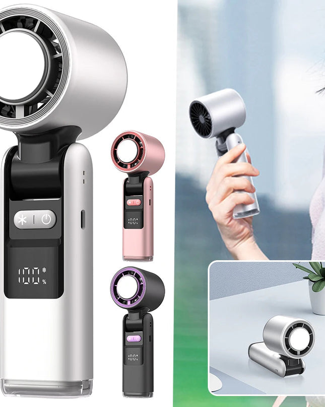 Kompaktowy Wentylator z Turbinami, Cyfrowym Ekranem i Zasilaniem USB 1