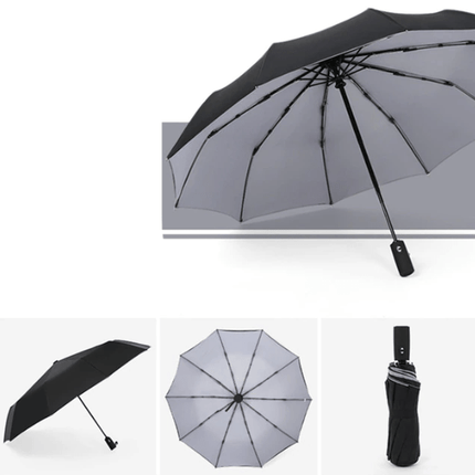 Kompaktowy Wiatroszczelny Parasol Podróżny z Automatycznym Mechanizmem – Odporność na Wiatr i Deszcz, 110 cm 12