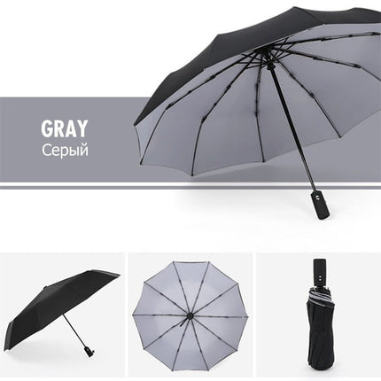 Kompaktowy Wiatroszczelny Parasol Podróżny z Automatycznym Mechanizmem – Odporność na Wiatr i Deszcz, 110 cm 7