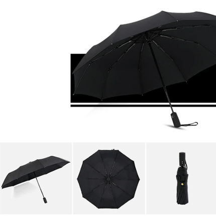 Kompaktowy Wiatroszczelny Parasol Podróżny z Automatycznym Mechanizmem – Odporność na Wiatr i Deszcz, 110 cm 9