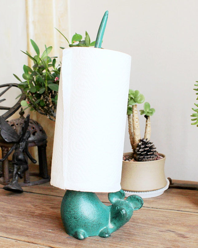 Kompaktowy Żeliwny Uchwyt na Papier Toaletowy z Kreatywnym Designem – Solidny Wieszak do Łazienki, Łatwy w Instalacji 3