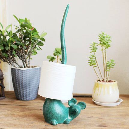 Kompaktowy Żeliwny Uchwyt na Papier Toaletowy z Kreatywnym Designem – Solidny Wieszak do Łazienki, Łatwy w Instalacji 4